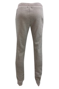 U380  Design solid color narrow trouser leg custom rubber band trouser head sports pants fashion sports pants sports pants factory back view